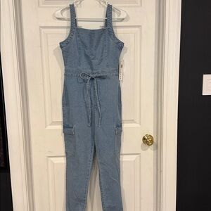 Tinseltown Light Blue Denim Jumpsuit